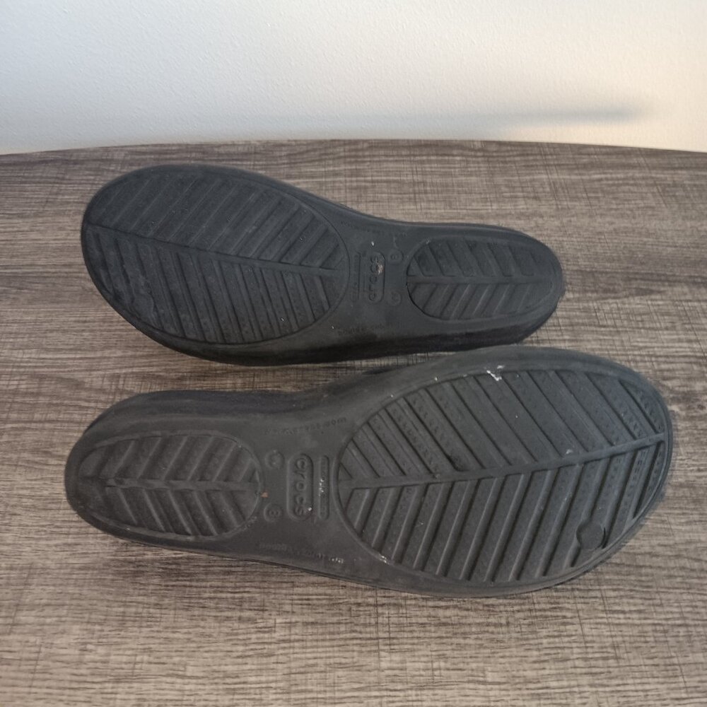 Crocs Bundle 8W Lot Sandals Brown Black - Picture 10 of 10